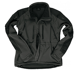 Куртка демісезонна soft shel чорна PLUS MIL-TEC Німеччина