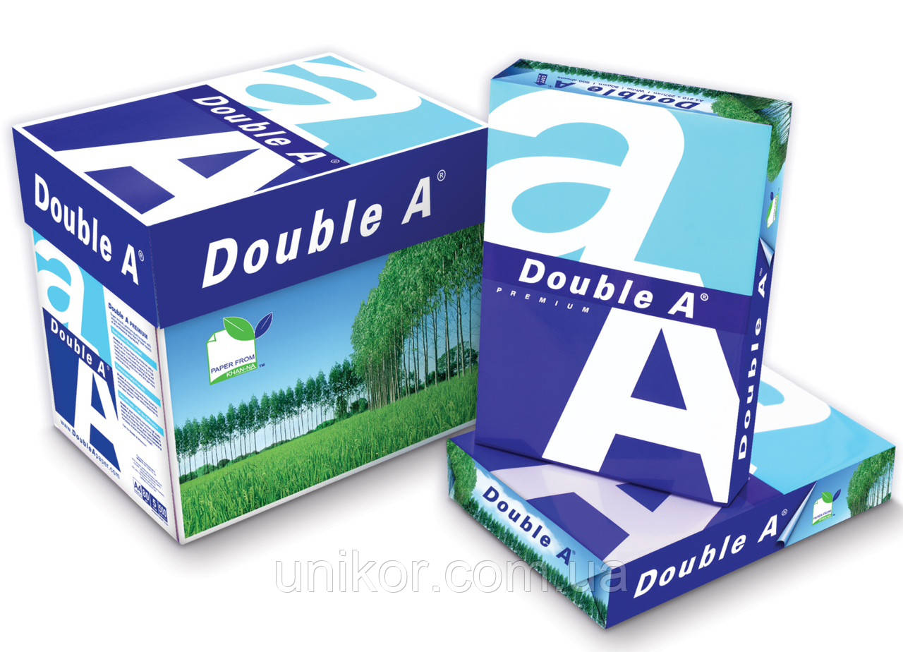 Папір А4, 80 г/м2, 500 аркушів. Double A