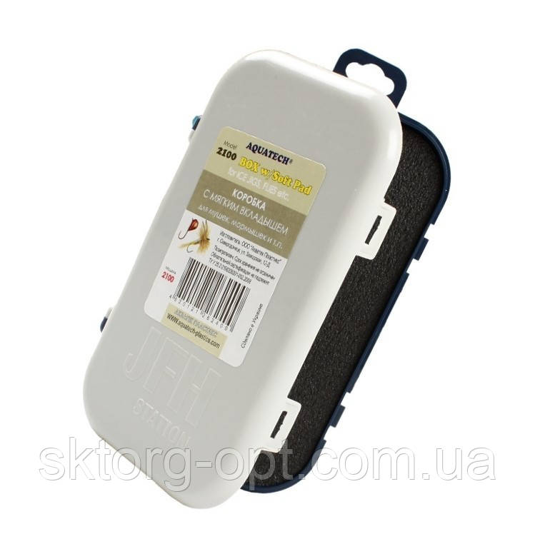 Коробка для мормышек Aquatech 2100 с мягким вкладышем - фото 1 - id-p204315058