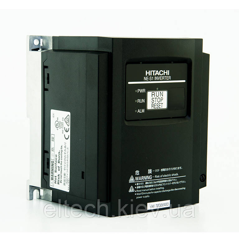 Частотний перетворювач Hitachi 0.75кВт 380В|Купити. NE-S1-007HBE. Частотник Hitachi NE-S1 0.75кВт для асинхронних електродвигунів., фото 1