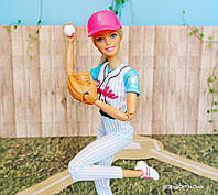 Barbie Made To Move Baseball Player Doll Бабри йога бейсбол блондинка