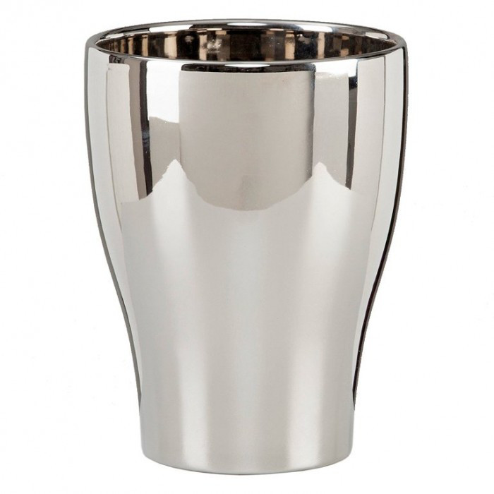 Орхідейниця MIRROR SILVER кераміка 17 дзеркальний, фото 1