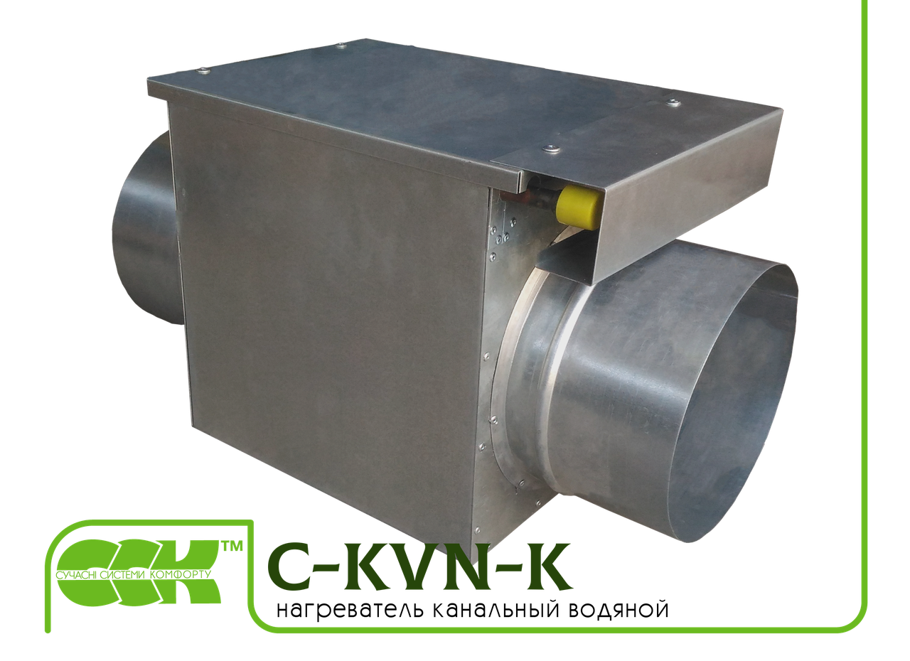 Водяной нагреватель для канальной вентиляции C-KVN-K-200 - фото 3 - id-p186079009