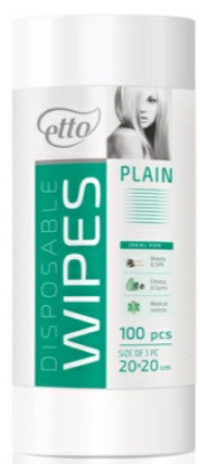 Серветки 20*20 ЕТТО 100 шт гладкі