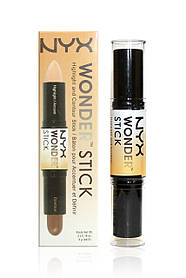 Двосторонній консилер-стік NYX wonder stick (highlight and contour stick)