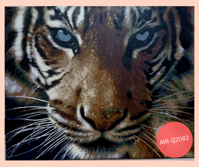 намальована картина за номерами тигр намальована картина за номерами тигр