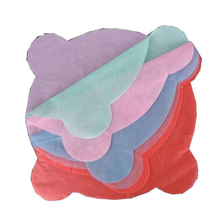 Серветки-фільтри для плювальниць різнокольорові (50шт)