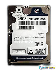 Жорсткий диск 2.5 250GB 7200rpm б/в