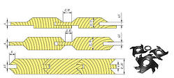 Фрези твердосплавні КН-3.01.01 для виготовлення одне і двобічне кутове євровагонки