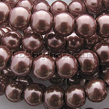 Перли керамічний 8 мм кавовий темний (100-110 шт)
