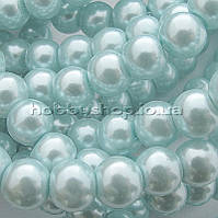 Перли керамічний 6 мм ніжно-блакитний (130-150 шт)