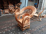 Плетене королівське крісло з лози, фото 2