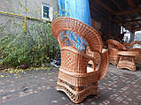 Плетене королівське крісло з лози, фото 6