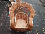 Плетене королівське крісло з лози, фото 5