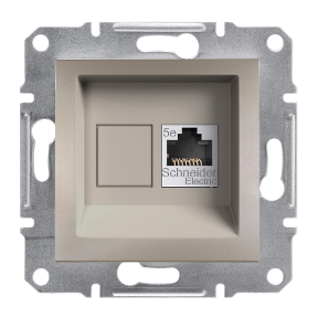 Розетка комп'ютерна RJ45 cat5e бронза Asfora Schneider Electric EPH4300169