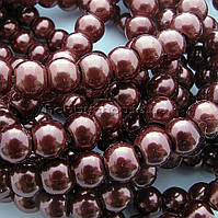 Перли керамічний 6 мм темний шоколад (130-150 шт.)