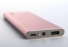 Power Bank Aspor A373 6000 mAh ( 2usb/1a+2.1 A) металевий рожеве золото