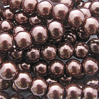 Перли керамічний 6 мм шоколад (130-150 шт.)