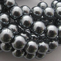 Перли керамічний 6 мм сірий графіт (130-150 шт.)