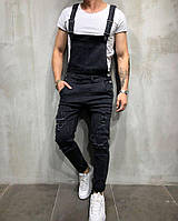 Комбінезон джинсовий чоловічий, чорний, Київ