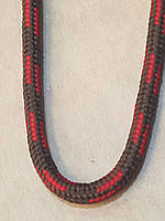 Шнур круглый 6мм 100м ПЭ нить с наполнителем (с сердечником) Серый+Красный