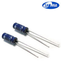 22mkf - 100v SD 6,3*11 SAMWHA, 85°C конденсатор електролітичний