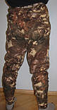 Чоловічі камуфльовані термо-штани з флісу"осінній ліс", фото 5