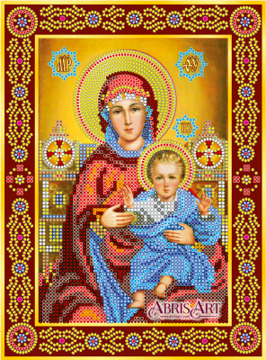 Схема для вишивання бісером на полотні Венчаста пара. Богородица АСК-148