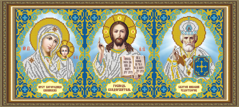 Малюнок на тканині для вишивання бісером Триптих VIA3007