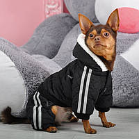 Одяг теплий комбінезон для собак Rossi, Зимовий одяг для дрібних собак, тієї, чихуа, йорк, цвергпінчер