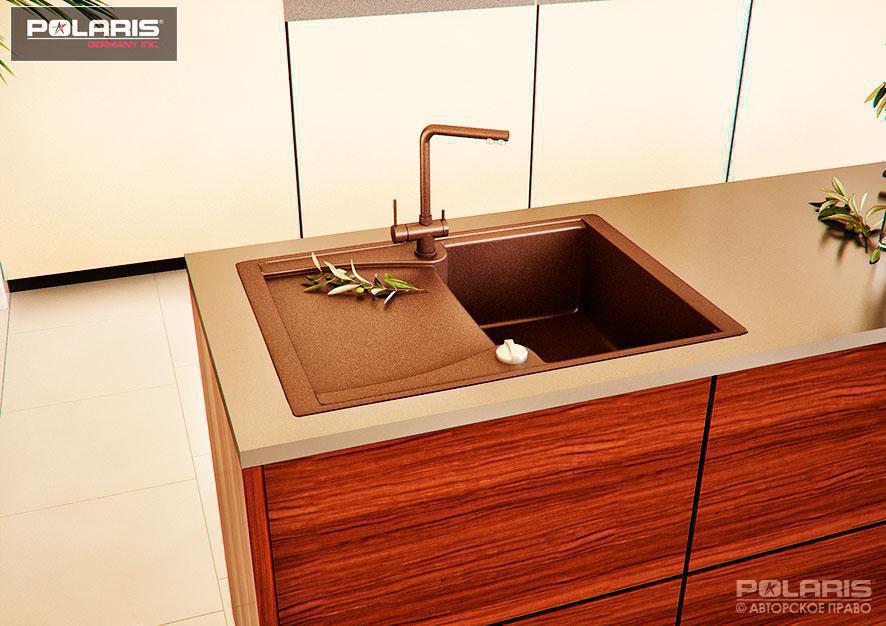 ГРАНИТНА Мойка ASKANIA «MILANA» RV 05 brown