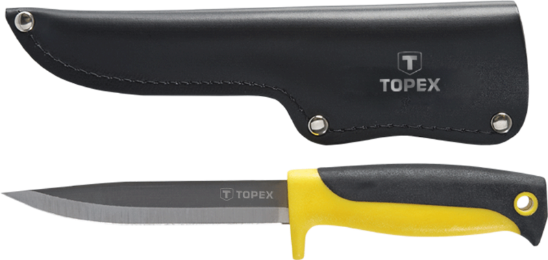 Ніж універсальний Topex, зі шкіряним чохлом