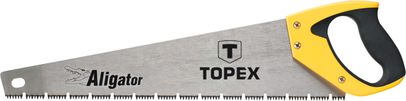 Пилка по дереву Topex, 450 мм, "Aligator", 7TPI