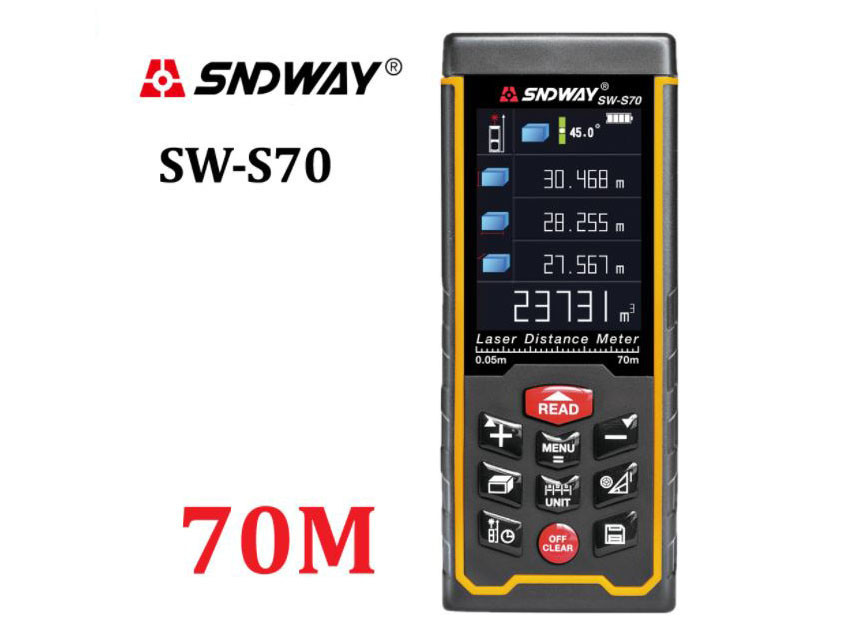 Sndway SW-S70 лазерна рулетка далекомір від 0,05 до 70 м