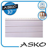 Панель софіт ASKO без перфорації 3,5 м., 1,07 м. кв./панель. Колір: Білий