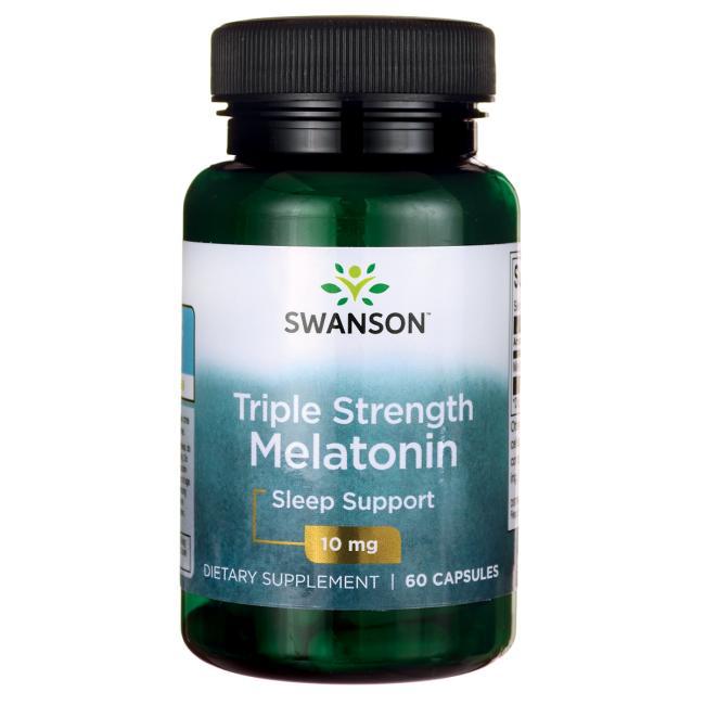 Боротьба з безсонням - Мелатонін 10 мг 60 капсул / Melatonin Swanson USA