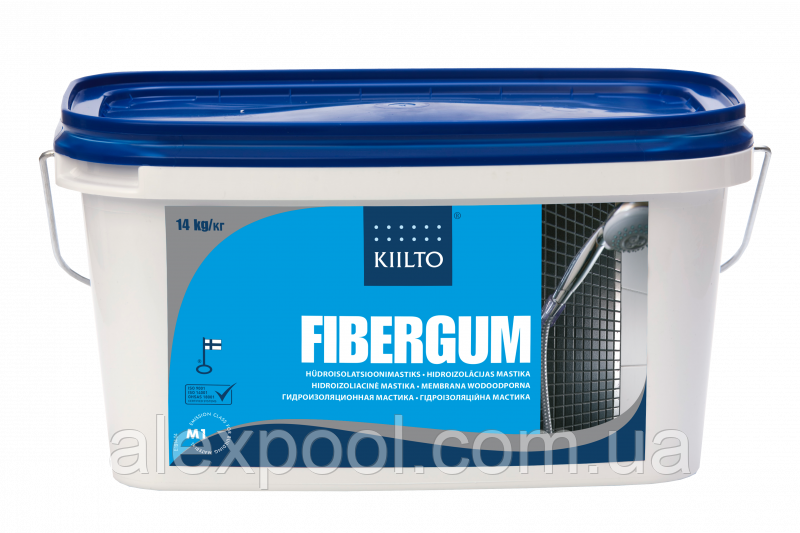 KIILTO FIBERGUM 1 літр. Гідроізоляційний матеріал, фото 1