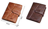 Гаманець портмоне чоловічий шкіряний коричневий, фото 6