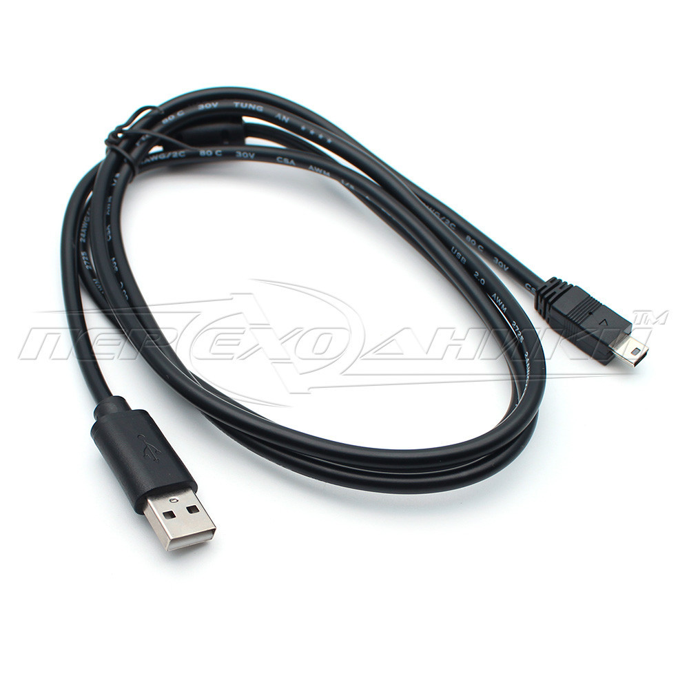 Кабель USB 2.0 AM — mini USB (добра якість), 1 ферит, 1,8 м