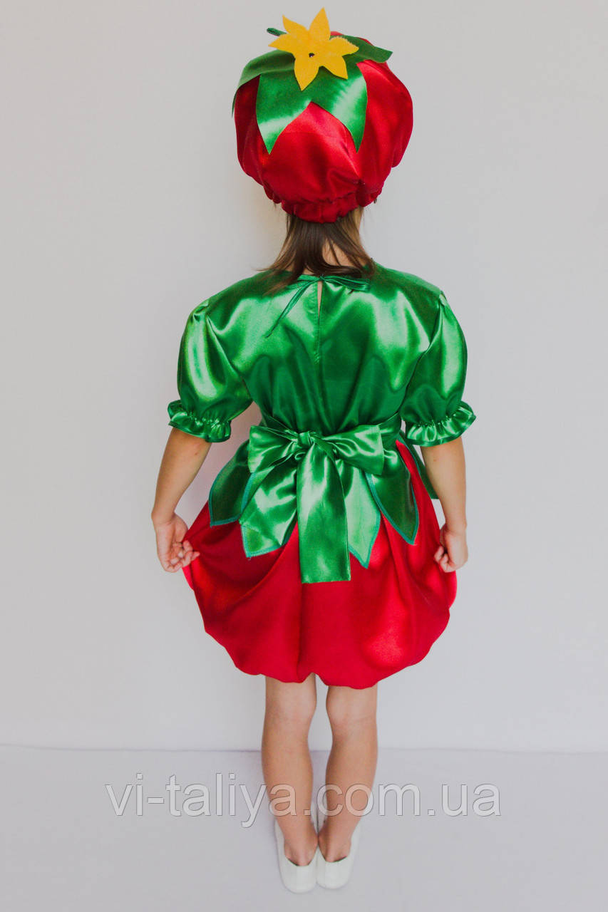 Карнавальный костюм для девочки Помидорка - фото 3 - id-p754725207