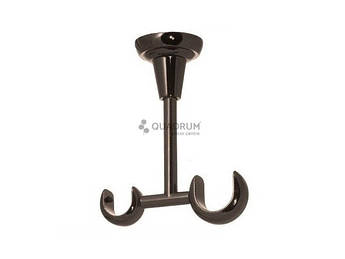 Тримач для карниза Стельовий відкритий 19мм+25мм онікс