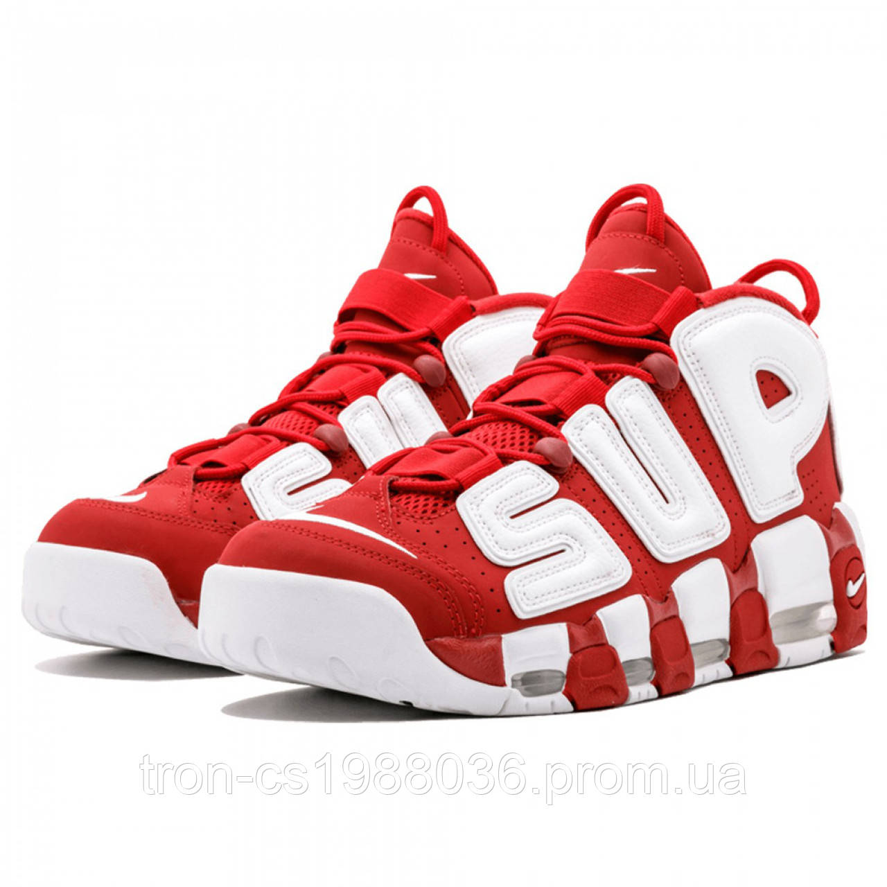 Чоловічі Кросівки Nike X Supreme Air More Uptempo "Triple Black"