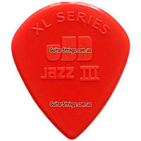 Медиатор Dunlop 47RXLN Red Nylon Sharp Jazz III XL 1.38 mm