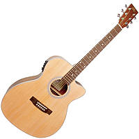 Акустическая гитара с вырезом и подключением SX SO204CE