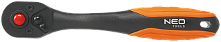 Ключ-тріскачка Neo, вигнутий 3/8", 200 мм