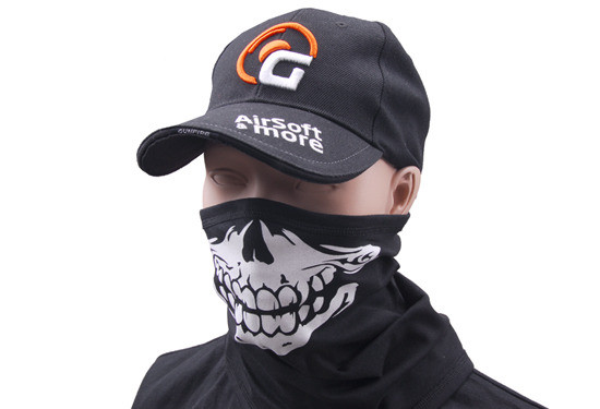 Pół kominiarka termoaktywna z nadrukiem - black [GFC Tactical] (для страйкболу)