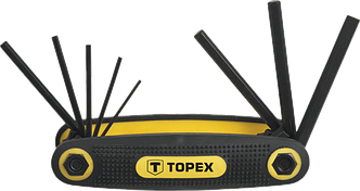 Ключі шестигранні Topex 1.5-6 мм, набір 8 шт, фото 2