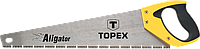 Пилка по дереву Topex, 400 мм, "Aligator", 7TPI