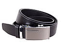 Чоловічий ремінь з натуральної шкіри під штани UK888-37 чорний, фото 4
