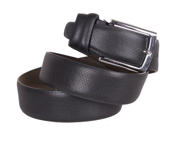 Чоловічий ремінь зі штучної шкіри під штани D070851 чорний, фото 1